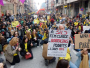 Educació xifra en un 29,62% el seguiment de la vaga al Vallès, el Maresme i les comarques gironines a les 13h