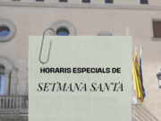 Horaris especials dels equipaments municipals a Cornellà durant Setmana Santa